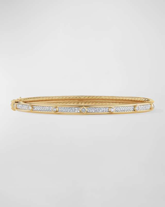 Modern Renaissance Bracelet with Diamonds in 18K Gold, 4.5